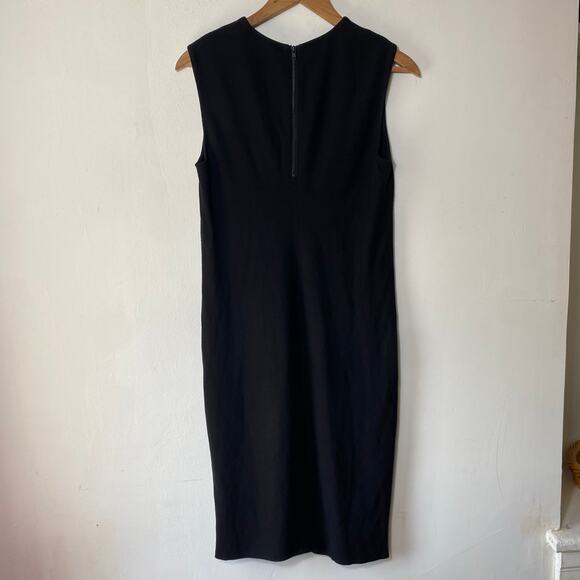 Vince Black Sleeveless Sheath Dress M Minimalist Career‎ Corpcore Quiet Luxury - Picture 6 of 9